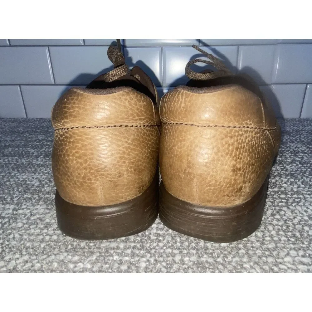 SAS Mens Shoes Tie Up Loafers Brown Leather Sz 11.5 S Soft Comfort Shoes‎ S6